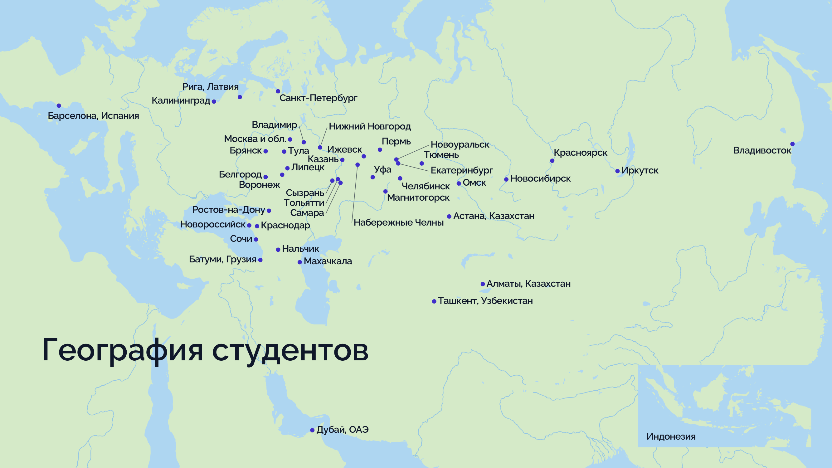 География участников