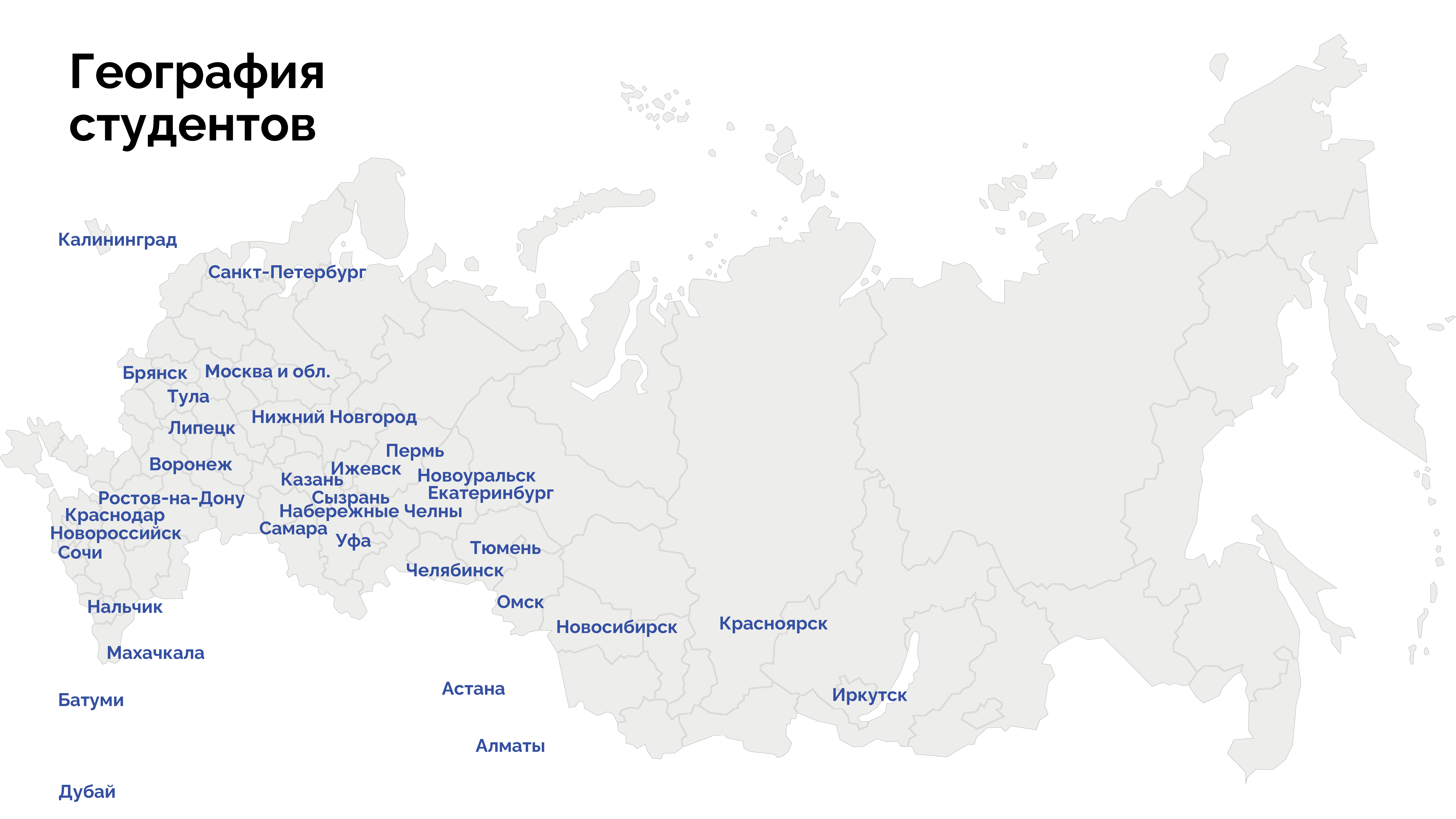 География участников